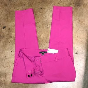 Ann Taylor Cropped Pants Magenta 2P NEW